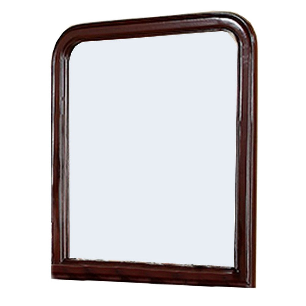 Kai Mirror | 37" | Curved Edges | Brown