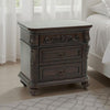 Logan Nightstand | 30" | 3 Drawer | Engraved Front | Brown
