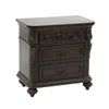 Logan Nightstand | 30’’ | 3 Drawer | Engraved Front | Brown BM232130