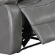 Leatherette Power Glider Recliner with USB Dock Gray BM232149