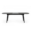 Logan Dining Table | Obround Top | Extendable Leaf | Charcoal Gray BM232240