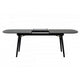 Logan Dining Table | Obround Top | Extendable Leaf | Charcoal Gray