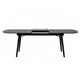 Logan Dining Table | Obround Top | Extendable Leaf | Charcoal Gray BM232240