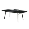 Logan Dining Table | Obround Top | Extendable Leaf | Charcoal Gray BM232240