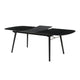 Logan Dining Table | Obround Top | Extendable Leaf | Charcoal Gray BM232240