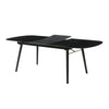 Logan Dining Table | Obround Top | Extendable Leaf | Charcoal Gray