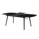 Logan Dining Table | Obround Top | Extendable Leaf | Charcoal Gray