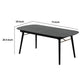 Logan Dining Table | Obround Top | Extendable Leaf | Charcoal Gray BM232240