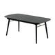 Logan Dining Table | Obround Top | Extendable Leaf | Charcoal Gray