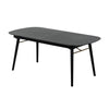 Logan Dining Table | Obround Top | Extendable Leaf | Charcoal Gray BM232240