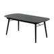 Logan Dining Table | Obround Top | Extendable Leaf | Charcoal Gray BM232240