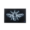 Rectangular Butterfly Wall Art with LED Black and Silver BM232519