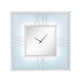 Analog Wall Clock with LED Light and Faux Gem Inlay Silver BM232525