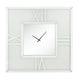 Analog Wall Clock with LED Light and Faux Gem Inlay, Silver