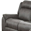Fabric Manual Motion Sofa with Pillow Top Arms Gray