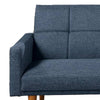Fabric Adjustable Sofa with Square Tufted Back By Casagear Home