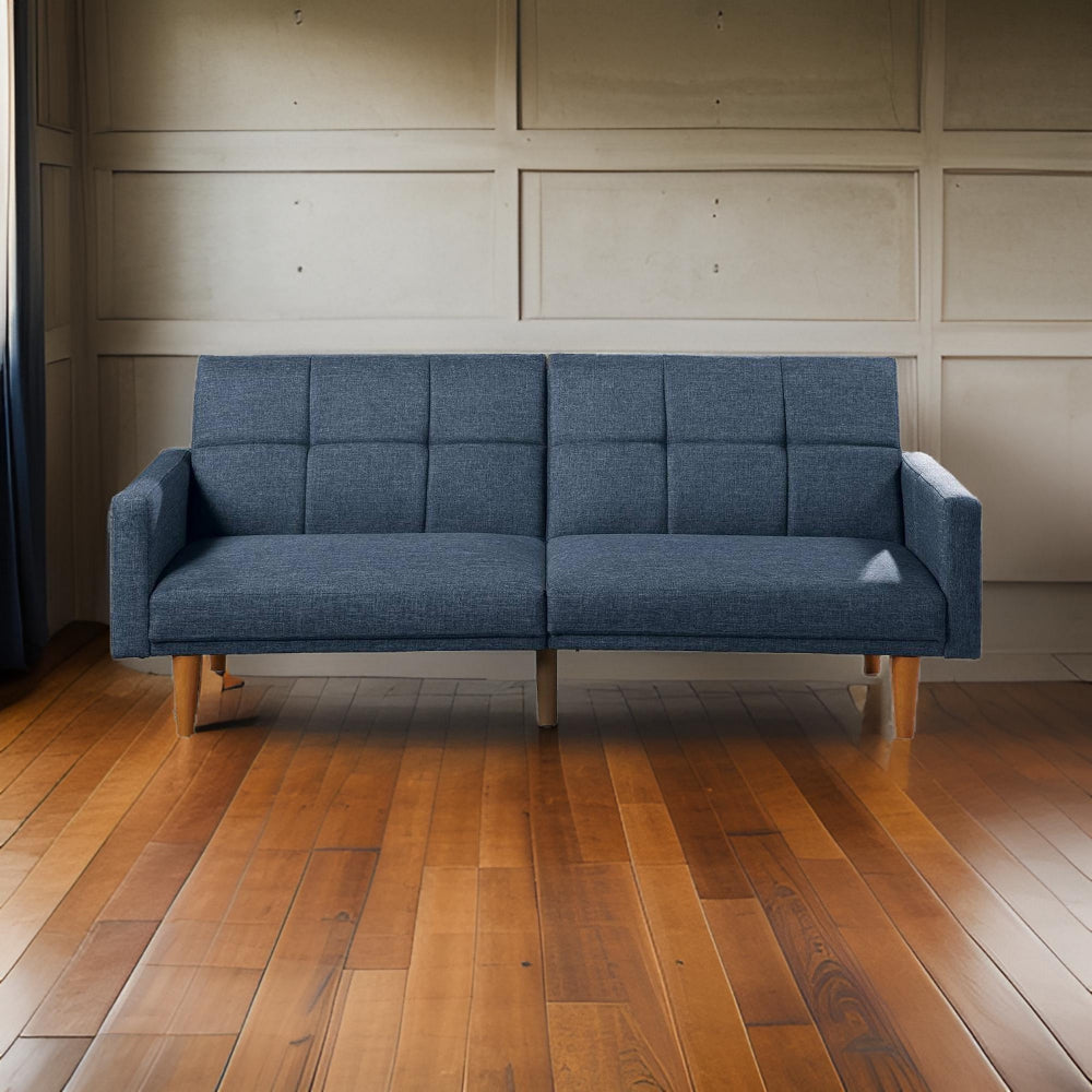 Nova Adjustable Sofa | Tufted Back | Fabric | Blue