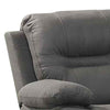 Stitched Leatherette Power Motion Loveseat with Pillow Top Arms Gray By Casagear Home BM232634