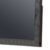 Wall Mirror with Rectangular Frame and Natural Wood Grain Details Dark Brown BM232680