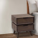 Logan Nightstand | 28" | 2 Drawer | Wood Frame | Brown