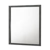 Wall Mirror | Rectangular Frame | Natural Wood Grain | Gray