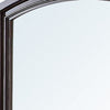 Wooden Mirror with Raised Frame and Molded Details, Brown