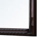 Wooden Mirror with Raised Frame and Molded Details, Brown