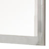Modern Mirror with Rectangular Frame an Molded Details, White