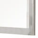 Modern Mirror with Rectangular Frame an Molded Details, White
