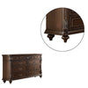 Nine Drawers Wooden Dresser with Molded Details Brown By Casagear Home BM232910