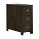 Chairside Table | 24" | 3 Drawers | Wood | Brown