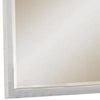 Wooden Wall Mirror with Rectangular Framework White By Casagear Home BM232976