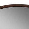 Transitional Style Wooden Wall Mirror with Beveled Edges Espresso BM232977