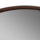 Transitional Style Wooden Wall Mirror with Beveled Edges Espresso BM232977