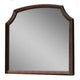 Transitional Style Wooden Wall Mirror with Beveled Edges, Espresso