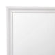 Wooden Rectangular Wall Mirror with Beveled Edges White By Casagear Home BM232982