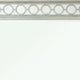Wooden Raised Geometric Pattern Frame Mirror with Beveled Edges Silver BM232985