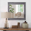 Wall Mirror | Traditional Wood | Rustic Style | Gray