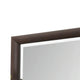 Wooden Rectangular Wall Mirror with Mounting Hardware Brown BM232990