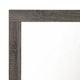 Transitional Style Rectangular Mirror with Natural Wood Grain Details Gray BM232991