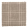 Nailhead Trim Fabric Upholstered Checkered Coffee Table Gray By Casagear Home BM233012