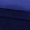 46 Inches Nailhead Trim Velvet Upholstered Ottoman, Blue