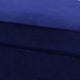 46 Inches Nailhead Trim Velvet Upholstered Ottoman Blue BM233086