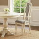 Armchair | Wood | Button Tufted Back | Set of 2 | Cream & Gray
