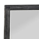 Rustic Style Wooden Frame Rectangular Beveled Mirror, Gray