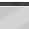 Rustic Style Wooden Frame Rectangular Beveled Mirror, Gray
