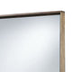 Rectangular Wooden Frame Incased Mirror with Raised Edges Natural Brown BM233151