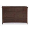 Transitional Style 8 Drawer Wooden Dresser with Bevel Floating Top Brown BM233152