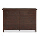Transitional Style 8 Drawer Wooden Dresser with Bevel Floating Top Brown BM233152