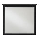 Transitional Style Wooden Frame Mirror with Beveled Floating Top Brown BM233153